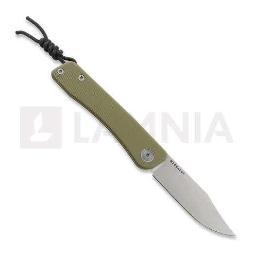 Tactile Knife Bexar - Stonewash - G10 sulankstomas peilis, žalia