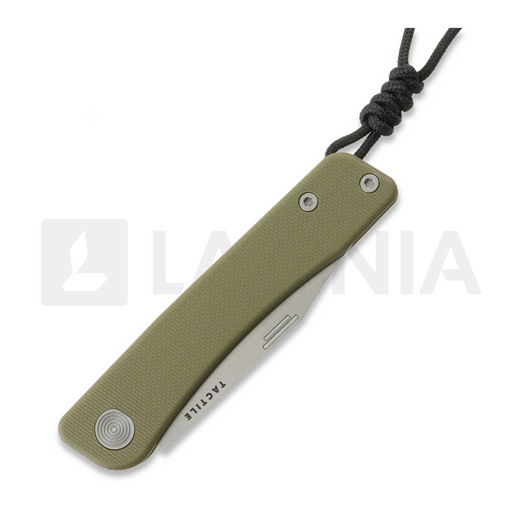 Tactile Knife Bexar - Stonewash - G10 sulankstomas peilis, žalia