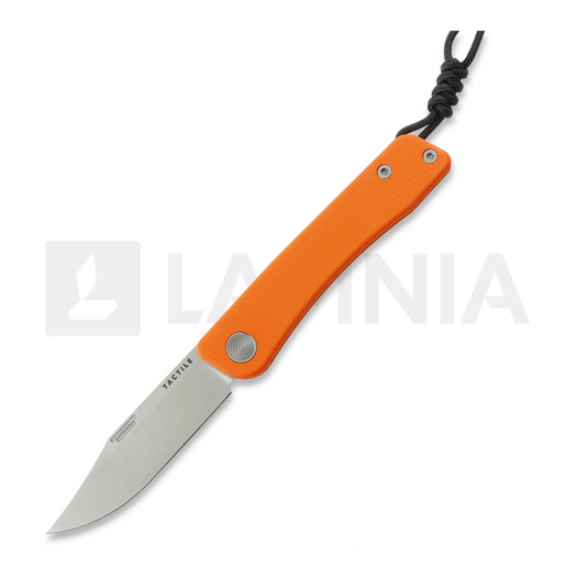Nóż składany Tactile Knife Bexar - Stonewash - G10, pomarańczowa