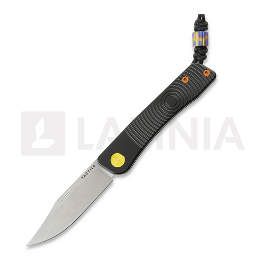 Coltello pieghevole Tactile Knife Bexar - Stonewash - Titanium, Groove + Cerakote