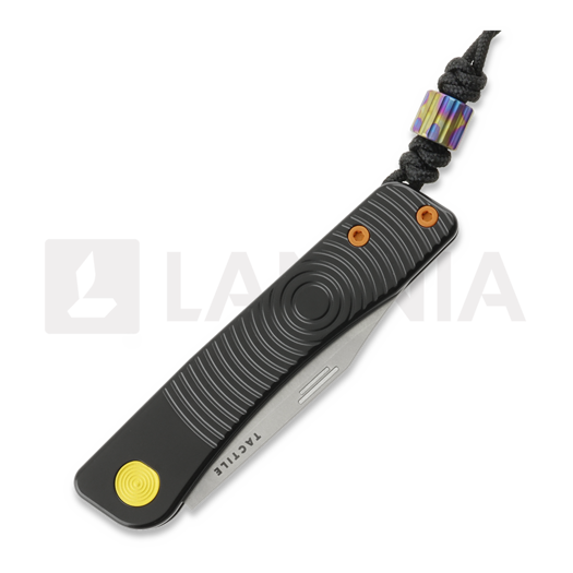 Tactile Knife Bexar - Stonewash - Titanium sulankstomas peilis, Groove + Cerakote