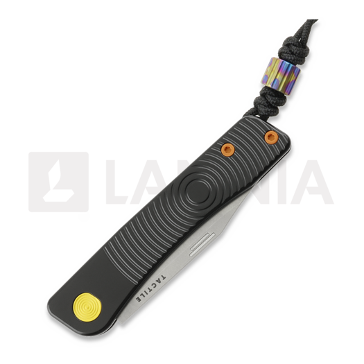 Tactile Knife Bexar - Stonewash - Titanium kääntöveitsi, Groove + Cerakote