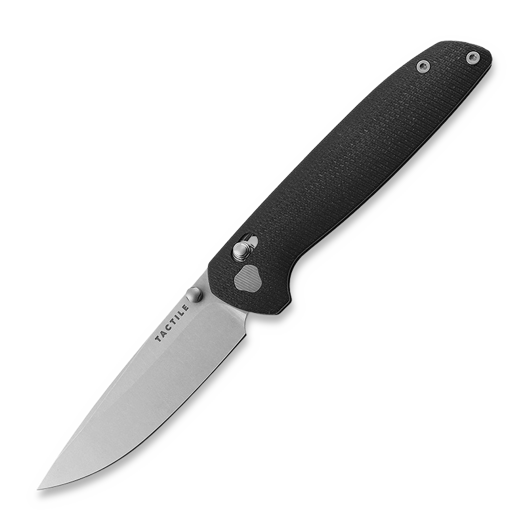 Navaja Tactile Knife Maverick - Stonewash - G10, negro