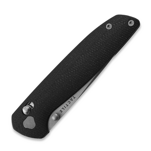 Tactile Knife Maverick - Stonewash - G10 kääntöveitsi, musta