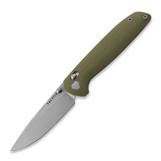 Liigendnuga Tactile Knife Maverick - Stonewash - G10, roheline