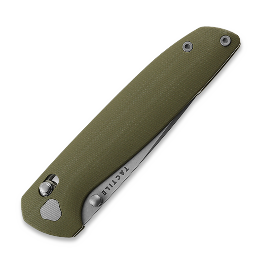 Tactile Knife Maverick - Stonewash - G10 folding knife, olive drab