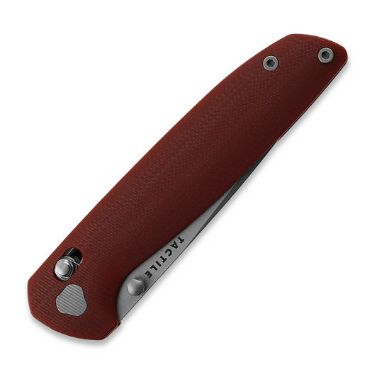 Tactile Knife Maverick - Stonewash - G10 folding knife, red