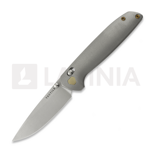 Nóż składany Tactile Knife Maverick - Stonewash - Titanium, bronzed