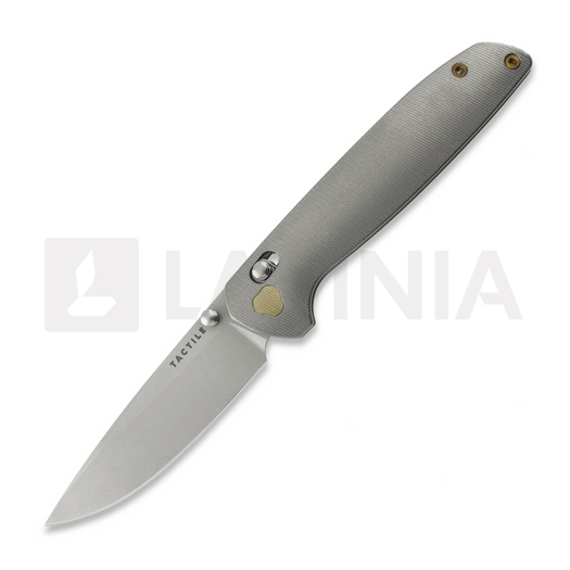 Navalha Tactile Knife Maverick - Stonewash - Titanium, bronzed