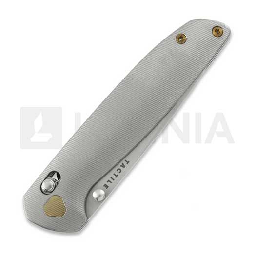 Tactile Knife Maverick - Stonewash - Titanium 접이식 나이프, bronzed