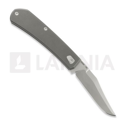 Tactile Knife Ranger - Beadblast - Titanium sulankstomas peilis, Vintage Micarta