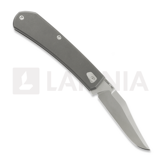 Coltello pieghevole Tactile Knife Ranger - Beadblast - Titanium, Vintage Micarta
