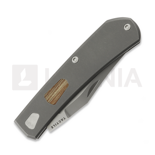 Tactile Knife Ranger - Beadblast - Titanium sulankstomas peilis, Vintage Micarta