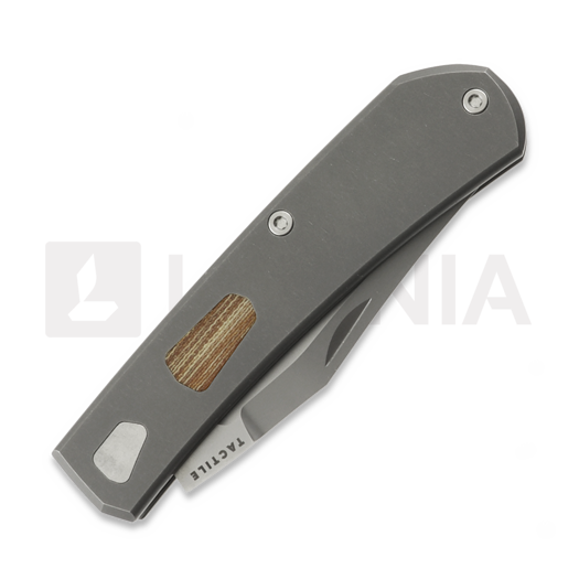 Coltello pieghevole Tactile Knife Ranger - Beadblast - Titanium, Vintage Micarta