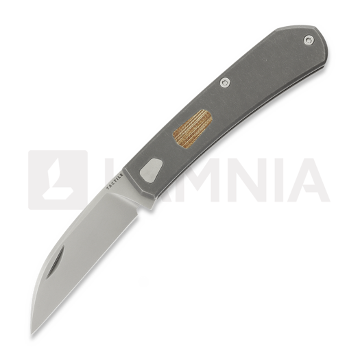 Liigendnuga Tactile Knife Ranger Wharncliffe - Beadblast - Titanium, Vintage Micarta