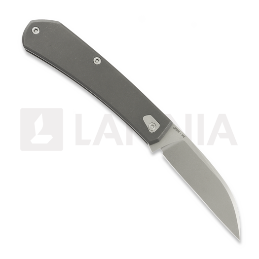 Tactile Knife Ranger Wharncliffe - Beadblast - Titanium sulankstomas peilis, Vintage Micarta