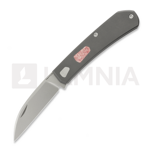 Tactile Knife Ranger Wharncliffe - Beadblast - Titanium összecsukható kés, Vintage Rag Micarta