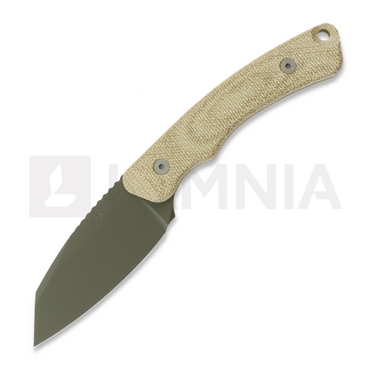 Tactile Knife Redhawk - Green Cerakote - Micarta peilis, natural