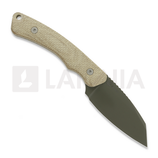 Tactile Knife Redhawk - Green Cerakote - Micarta peilis, natural