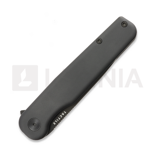 Tactile Knife Rockwall Flipper V2 - DLC - Titanium sulankstomas peilis, juoda
