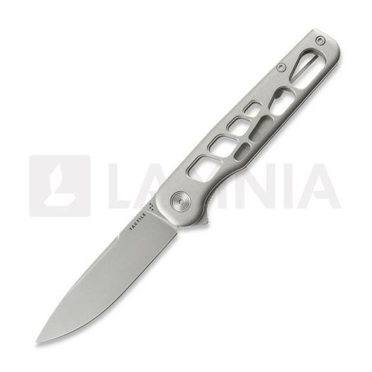 Briceag Tactile Knife Rockwall Flipper V2 Skeletonized - Stonewash - Titanium