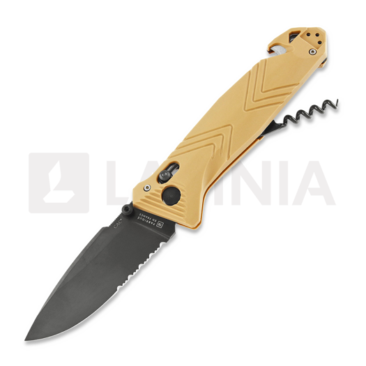 Coltello pieghevole Tarrerias Bonjean CAC, dentatura lama