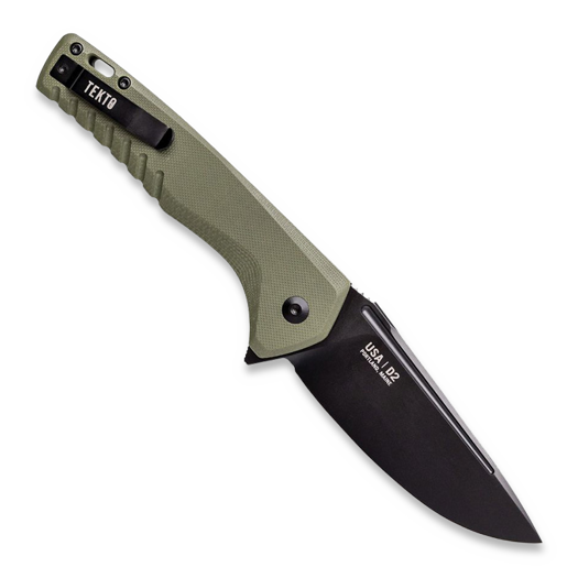 Tekto Knives F3 Charlie Button Lock OD sulankstomas peilis