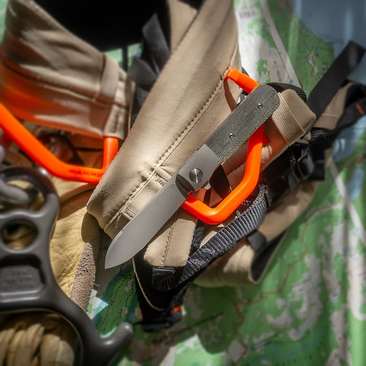 Terrain 365 Otter Flip-ATB Black Canvas Micarta foldekniv