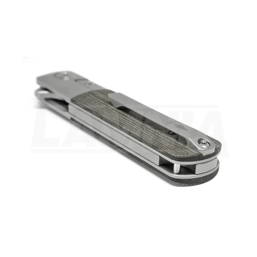 Terrain 365 Otter Flip-ATB OD Green Linen Micarta sulankstomas peilis