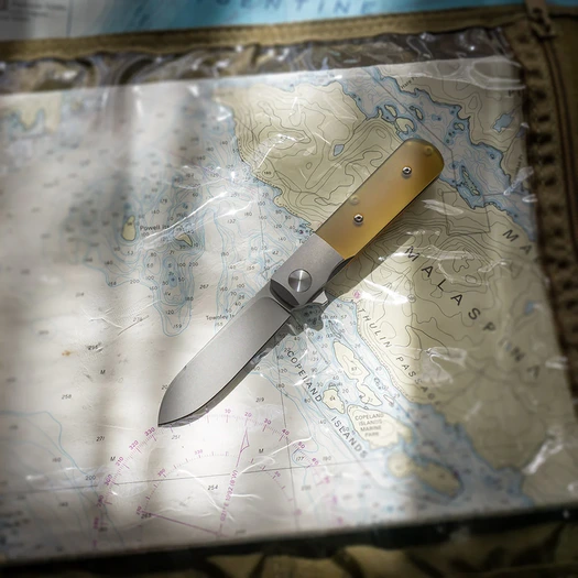 Terrain 365 Otter Flip-ATB Ultem Amber folding knife