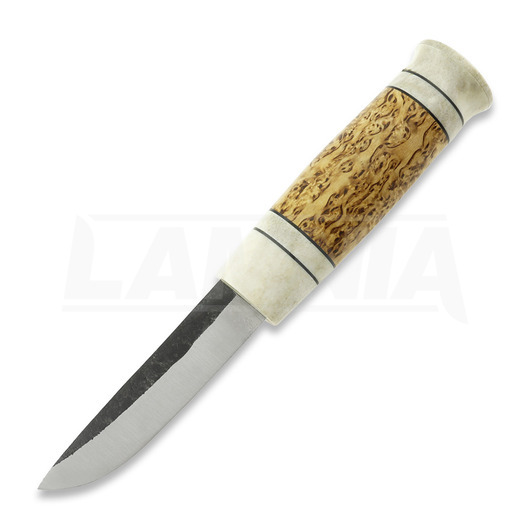 Teuvo Sorvari Curly Birch Antler Puukko סכין
