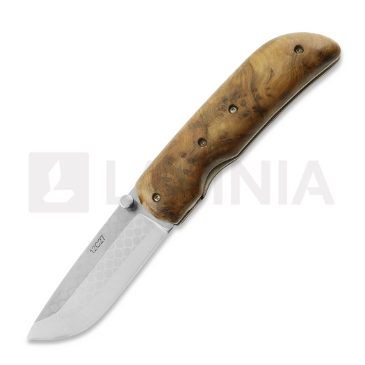 Zavírací nůž Teuvo Sorvari Kääntöveitsi, Juuripahka/Titaani, Sandvik 12C27