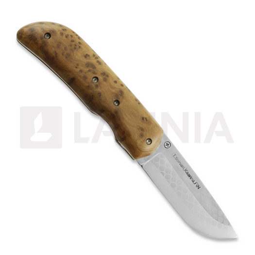 Nóż składany Teuvo Sorvari Kääntöveitsi, Juuripahka/Titaani, Sandvik 12C27