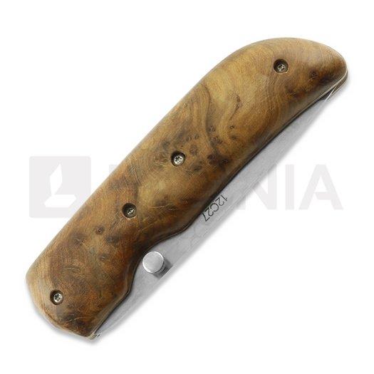 Nóż składany Teuvo Sorvari Kääntöveitsi, Juuripahka/Titaani, Sandvik 12C27