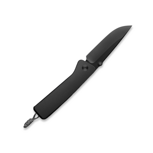 The James Brand The Barnes - Black / Black / Titanium / Straight sulankstomas peilis