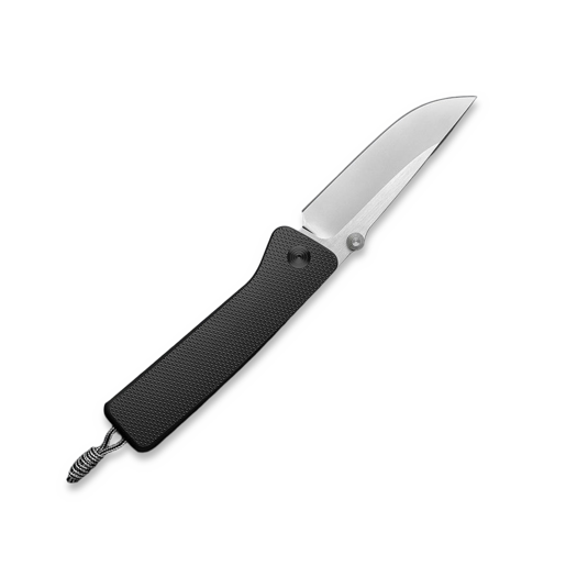 The James Brand The Barnes - Black / Stainless / Titanium / Straight sulankstomas peilis