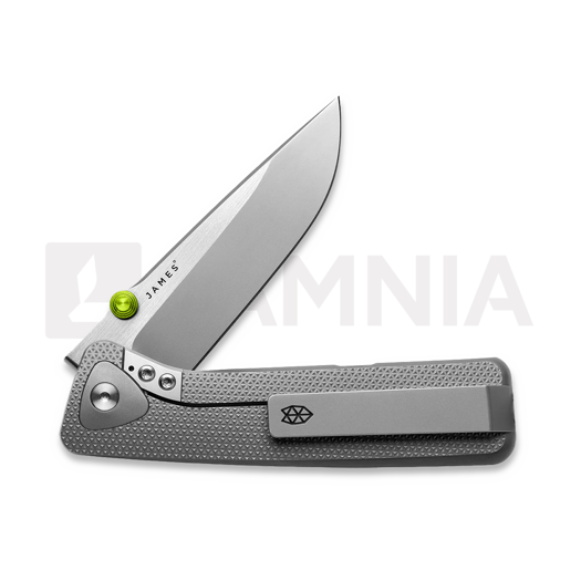 The James Brand The Barnes - Titanium / Stainless / Titanium / Straight folding knife