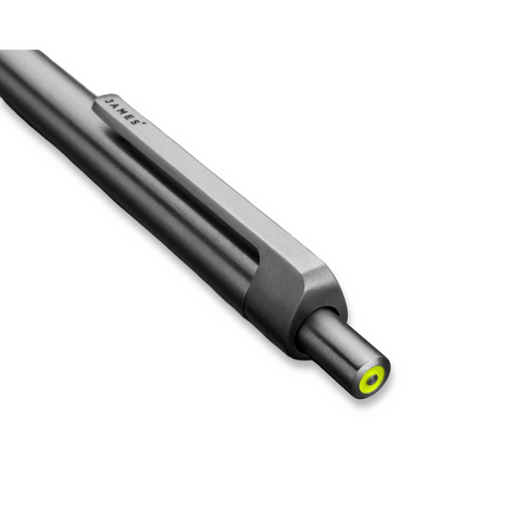 The James Brand The Burwell - Titanium / Electric Moss kynä