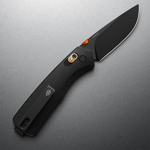 The James Brand The Carter - Black + Fire &ouml;sszecsukhat&oacute; k&eacute;s