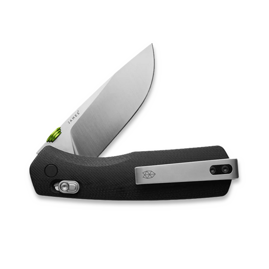 Saliekams nazis The James Brand The Carter - Black / Stainless / G10 / Straight