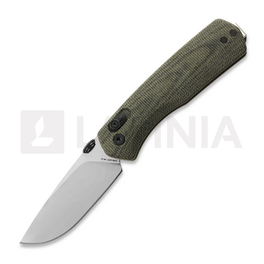 The James Brand The Carter - Black / Stainless / Micarta / Straight foldekniv