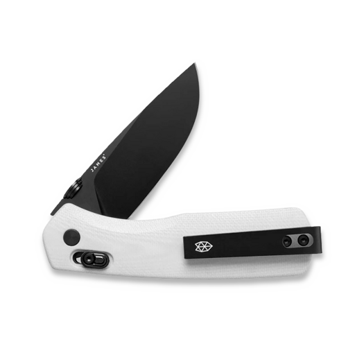 The James Brand The Carter - Bone / Black / G10 / Straight kääntöveitsi