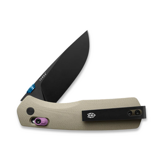 The James Brand The Carter - Coyote Tan / Black / Desert Sky / G10 / Straight סכין מתקפלת