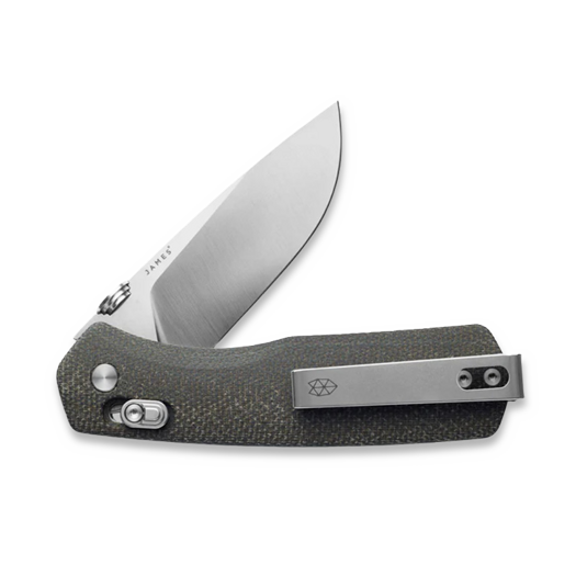 Coltello pieghevole The James Brand The Carter - OD Green / Stainless / Micarta /Straight