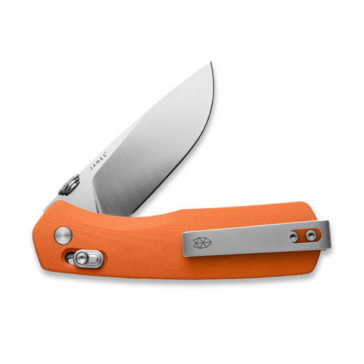 Liigendnuga The James Brand The Carter - Orange / Stainless / G10 / Straight