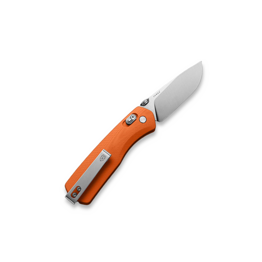 The James Brand The Carter - Orange / Stainless / G10 / Straight k&auml;&auml;nt&ouml;veitsi