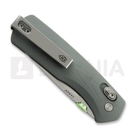 The James Brand The Carter - Primer Gray / Stainless / G10 /Straight sulankstomas peilis