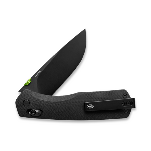 The James Brand The Carter XL - Black / Black / G10 / Straight fällkniv
