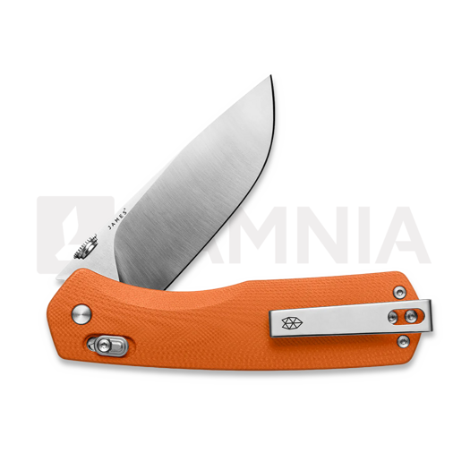 The James Brand The Carter XL - Orange / Stainless / G10 / Straight folding knife
