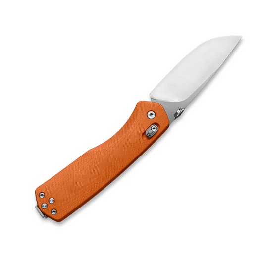 The James Brand The Carter XL - Orange / Stainless / G10 / Straight foldekniv